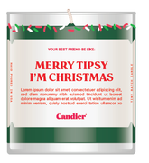 Merry Tipsy I'm Christmas Candle